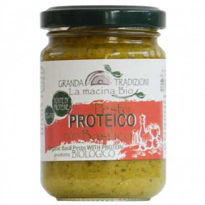 Pesto proteico mit Basilikum (130g)